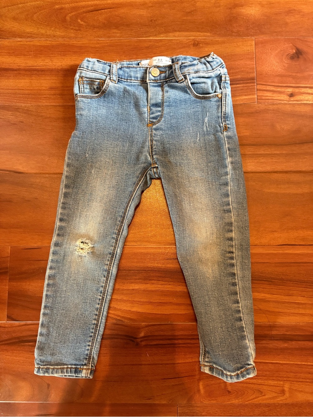 Zara Light Blue Kids Skinny Denim Jeans size 2-3 years